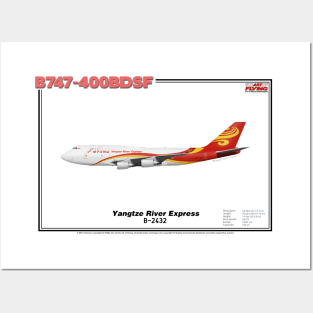 Boeing B747-400BDSF - Yangtze River Express (Art Print) Posters and Art